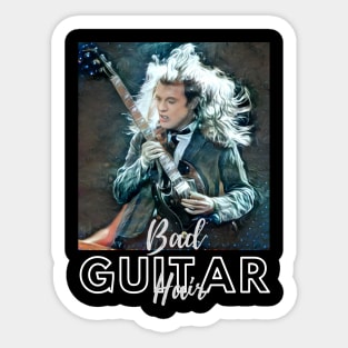 Bad Hair Guitar (air guitar) Sticker